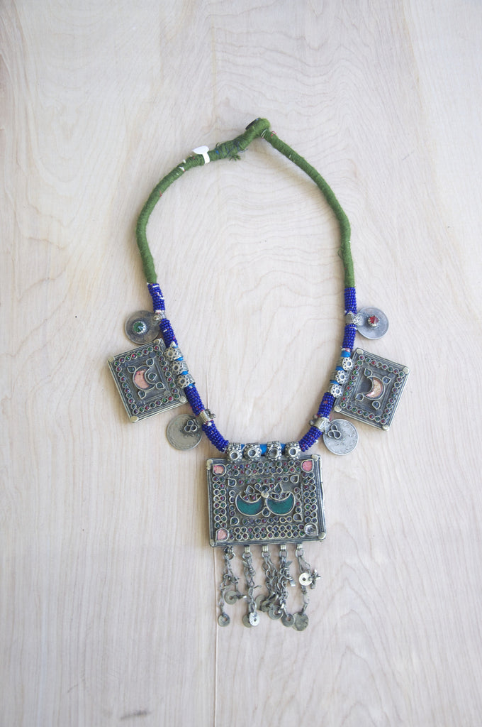 vintage afghan necklace