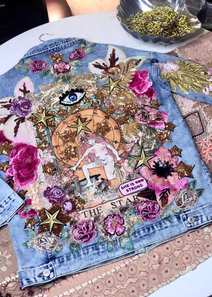 Tarot Jacket The Star Oversized | Pachamama Bohemian