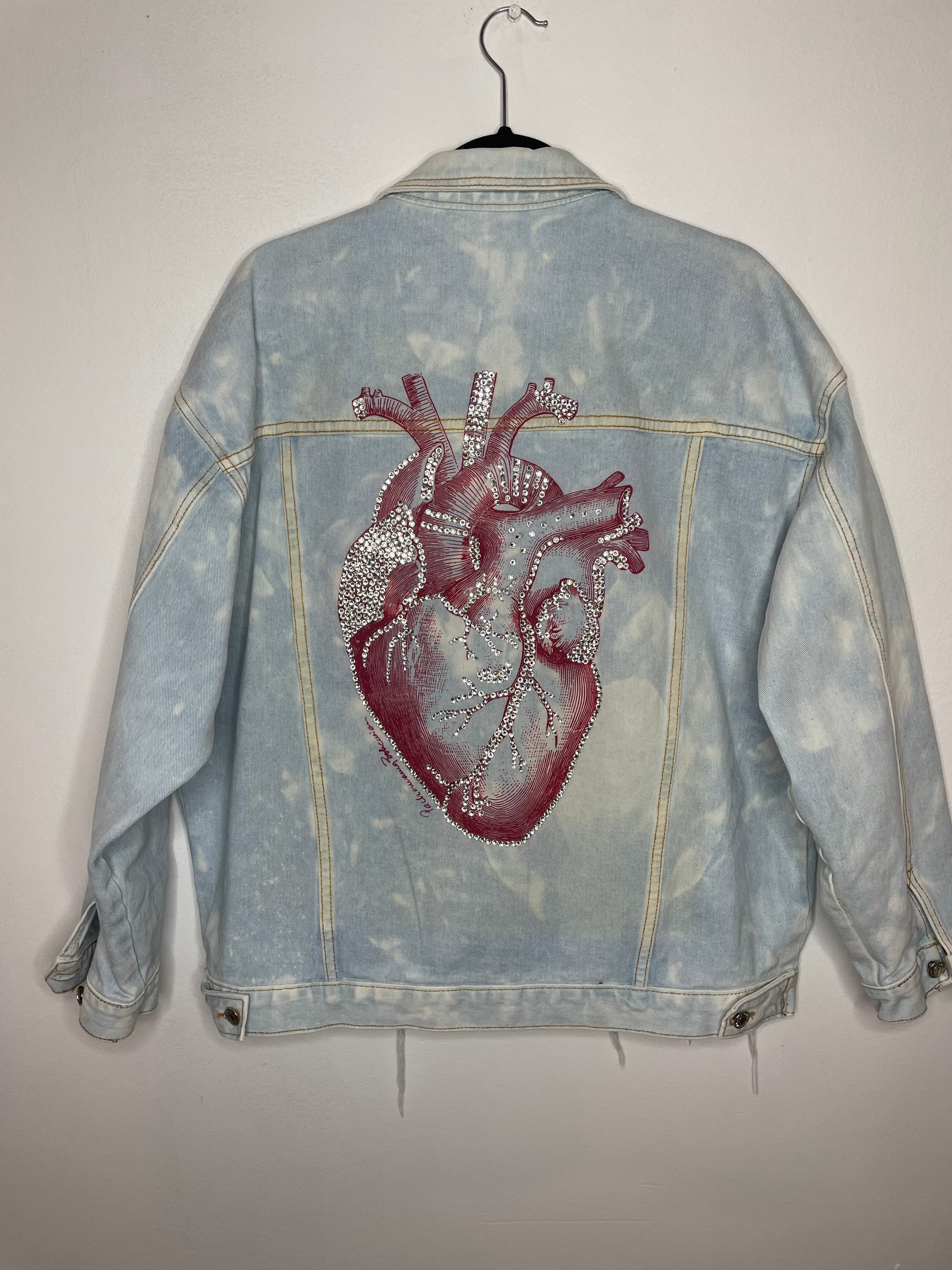 Anatomical Heart Bedazzled Jacket | Pachamama Bohemian