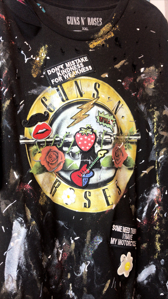 Distressed Guns n' Roses T-SHIRT