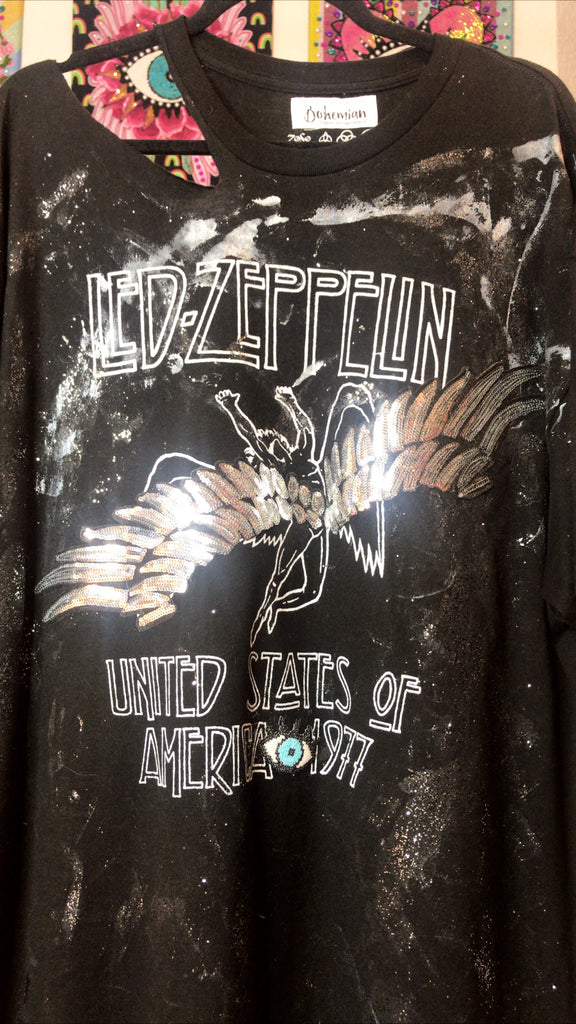 Distressed Led Zeppelin T-SHIRT