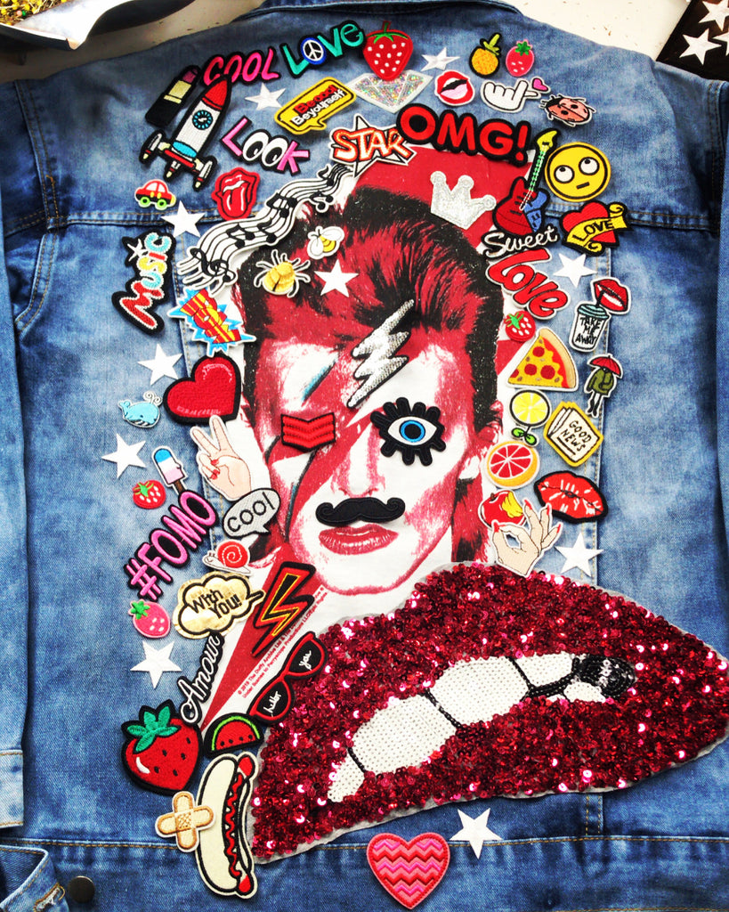 NEW Rock Bowie Denim Jacket- Oversized