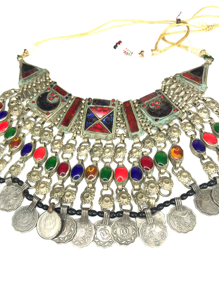 New Vintage Afghan Necklace/ Choker
