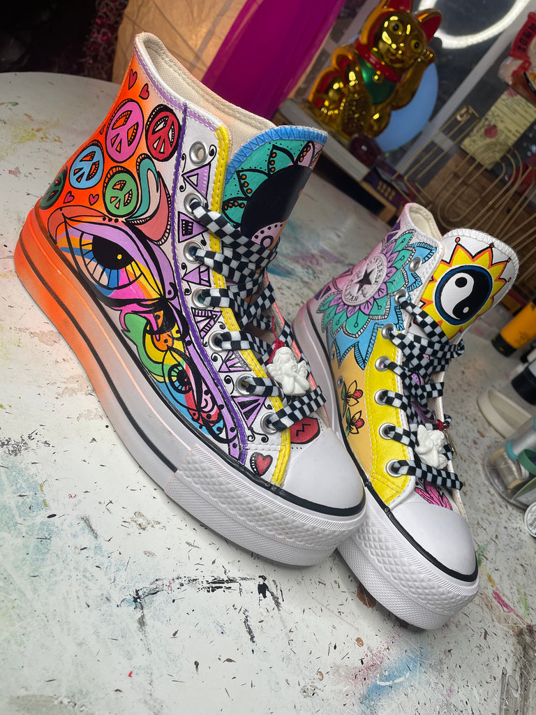 Leather converse discount high tops review