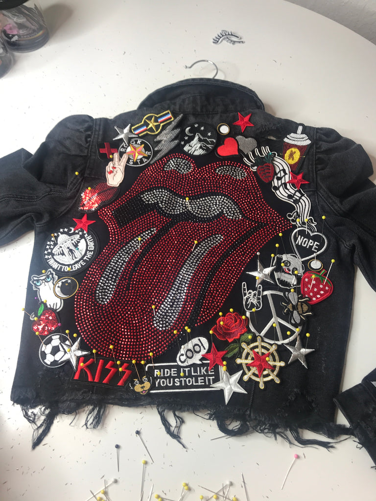 Rock Rolling Stones Denim Jacket