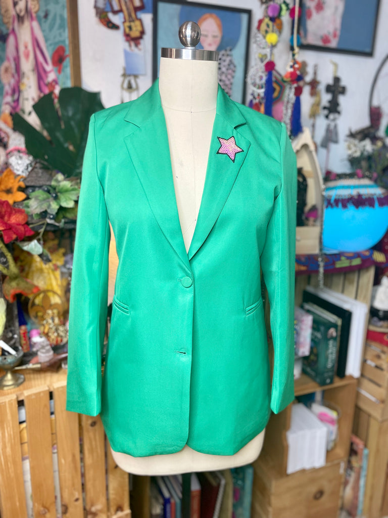 Green is the new Black Eyed Pea Blazer